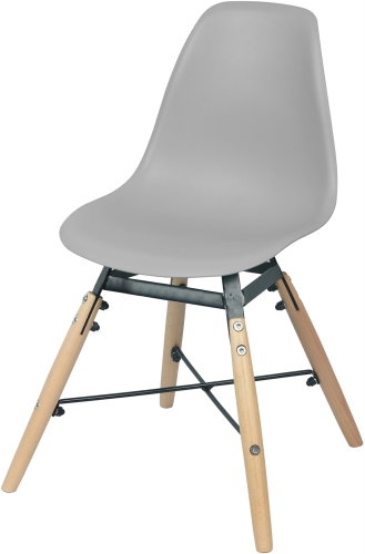 DOCHTMANN Children's chair Jena grey 30,5 × 36 × 56 cm - Baby Highchair - Main image