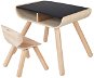 Kids' Table PlanToys Dětský černý stolek a židle - Dětský stůl