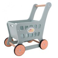 Jouéco Drevený nákupný vozík 24 m+ - Detský nákupný košík