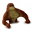 Stretching toy 13 cm, brown