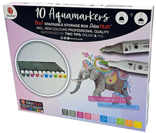 Excellent Special Aqua markers Aqua marker Elephant, 10 pcs - Felt Tip Pens - Main image
