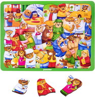 UniSOftGames Children's educational puzzle - Bears in the world of professions - Wooden Puzzle