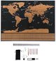 Malatec 23442 Veľká Stieracia mapa sveta s vlajkami 82 × 59 cm + príslušenstvom - Mapa