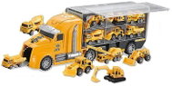 Bavytoy Truck with construction cars yellow - Toy Car Set