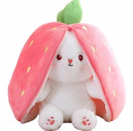 Leventi Plush rabbit hidden in strawberry 18 cm - Soft Toy
