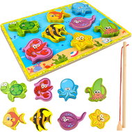 Kruzzel 22427 Wooden puzzle for catching fish - Puzzle