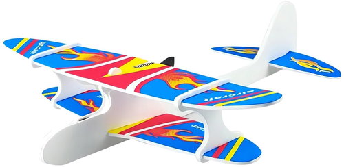 Verk 18263 USB foam airplane blue - Glider - Main image