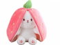 Soft Toy Leventi Plush rabbit hidden in strawberry 25 cm - Plyšák
