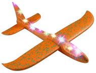 Verk 18218 Pěnové házecí letadlo LED 47 × 49 cm oranžové - Children's Airplane