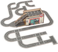 Vemkel Puzzle silnice a garáž - Autodráha