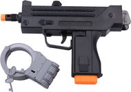 Wiky Pistole Policejní samopal s pouty set 24 cm - Dětská pistole
