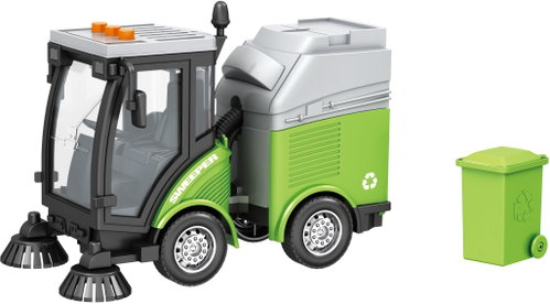 Wiky Cleaning car with dustbin and effects 24 cm - Toy Car - Main image