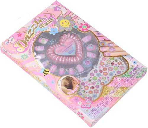 Wiky Nails with stickers - flowers - Children’s Manicure Set - Main image
