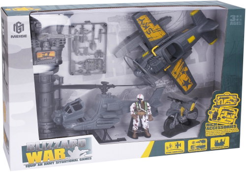 Wiky Military set with plane 21 cm - Children's Airplane - Main image