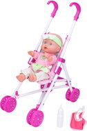 Wiky Baby with pram 28 cm - Doll