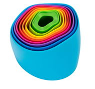 Fat Brain Spirálové stohovací kelímky Spiroku - Motorická hračka