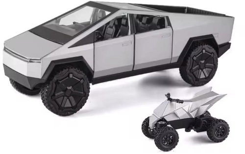 XinHaodi Tesla Cybertruck metal model 1:24, Toy with sound, lights for children from 6 years, Tesla  - Metal Model - Main image