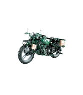 CADA Stavebnice vojenský motocykl 1:8 s elektrickým pohonem, 550 díllů - Stavebnice