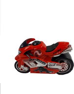 Mikrotrading Motorbike 9 cm metal reverse - red - Metal Model