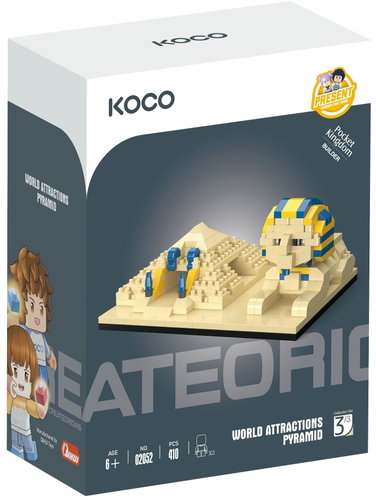 KOCO Pyramid with Sphinx 410 pieces 11,5 × 8 × 5,5 cm - Building Set - Main image