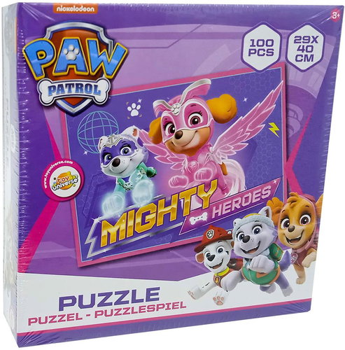 Nickelodeon Girl's Puzzle Tlapková Patrola 100 pieces - Intrepid Heroes - Jigsaw Puzzle - Main image