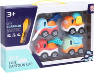 Wiky Cars building screw 4 pieces 7 cm - Nuts and Bolts Set