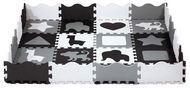 NILS Fun Dětská pěnová puzzle podložka MD03 šedá - Pěnové puzzle
