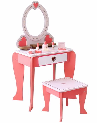Derrson Wooden dressing table with accessories - Kids' Vanity - Main image