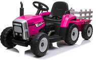 Mamido Electric Tractor with Tow Blow pink - Children's Electric Tractor
