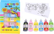 Wiky Barvy na sklo glitter 5+1 22 ml - Barvy na sklo