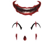 GUIRCA Temporary tattoos on face clown 6 pcs - Temporary Tattoo