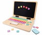 Derrson dřevěný naučný notebook 70 dílů s magnetickou tabulí - Montessori hračka