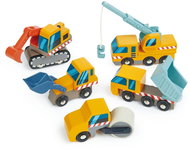 Tender Leaf Construction Site Construction Machinery Set - Toy Car Set