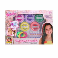 MaDe Hair Studio - set with hair colours, rubber bands and accessories, 26,5 × 3 × 20 cm - Kids’ Hair Accessories Set