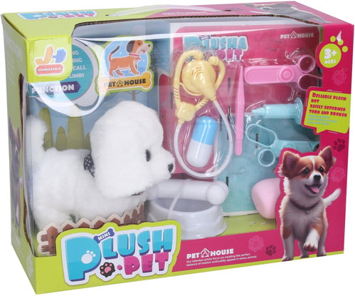 Wiky Dog walking white 15 cm - Soft Toy - Main image