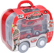Wiky Vehicles Hasičská stanice v kufříku 44 × 17 × 19 cm - Auto