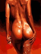 Gaira Painting by numbers Nude M1633 - Painting by Numbers