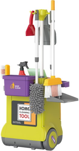 Wiky Cleaning set with trolley 33,5 × 31,5 × 71 cm - Toy Cleaning Set - Main image