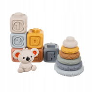 Kocky pre deti Kruzzel 24812 Senzorické mäkké kocky, 13 ks - Kostky pro děti