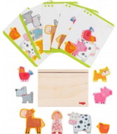 Haba Wooden stacking game with templates On the farm - Educational Toy