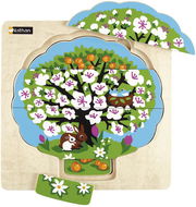 Nathan Vrstvené puzzle 4 Roční Období - Dřevěné puzzle