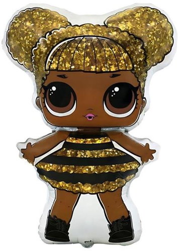 Flexmetal Foil balloon lol queen bee 35 cm can not be filled with helium - Balloons - Main image