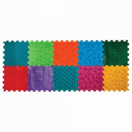 Empt Massage orthopaedic pad "Puzzle Mix" 10 modules - Foam Puzzle