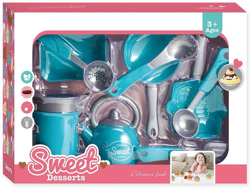 Vizopol Set of dishes with teapot - Toy Kitchen Utensils - Main image