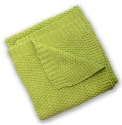 Silver Cloud knitted blanket, lime - Blanket - Main image