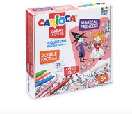 CARIOCA omalovánkové s motivem princezen s 12 barevnými fixy - Puzzle