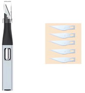 Pronett XJ5441 Model knife with spare blades, silver - Model Making Accessories