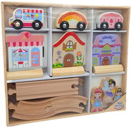 Excellent Wooden car track - Train Set