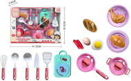 Vizopol Set of dishes with food - Toy Kitchen Utensils