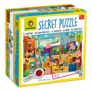 Ludattica Secret Puzzle with magnifying glass, Construction site - Jigsaw Puzzle